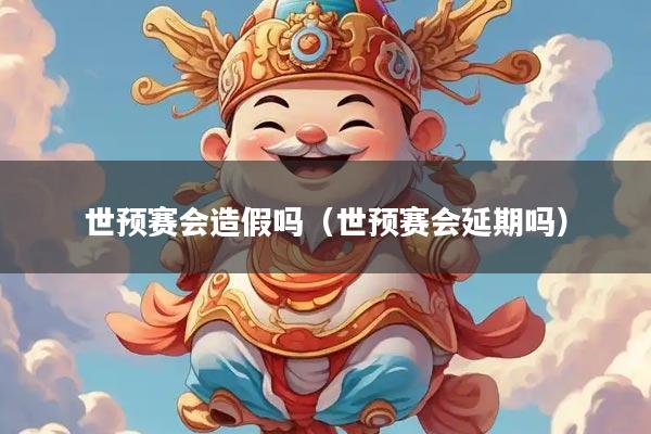 世预赛会造假吗（世预赛会延期吗）